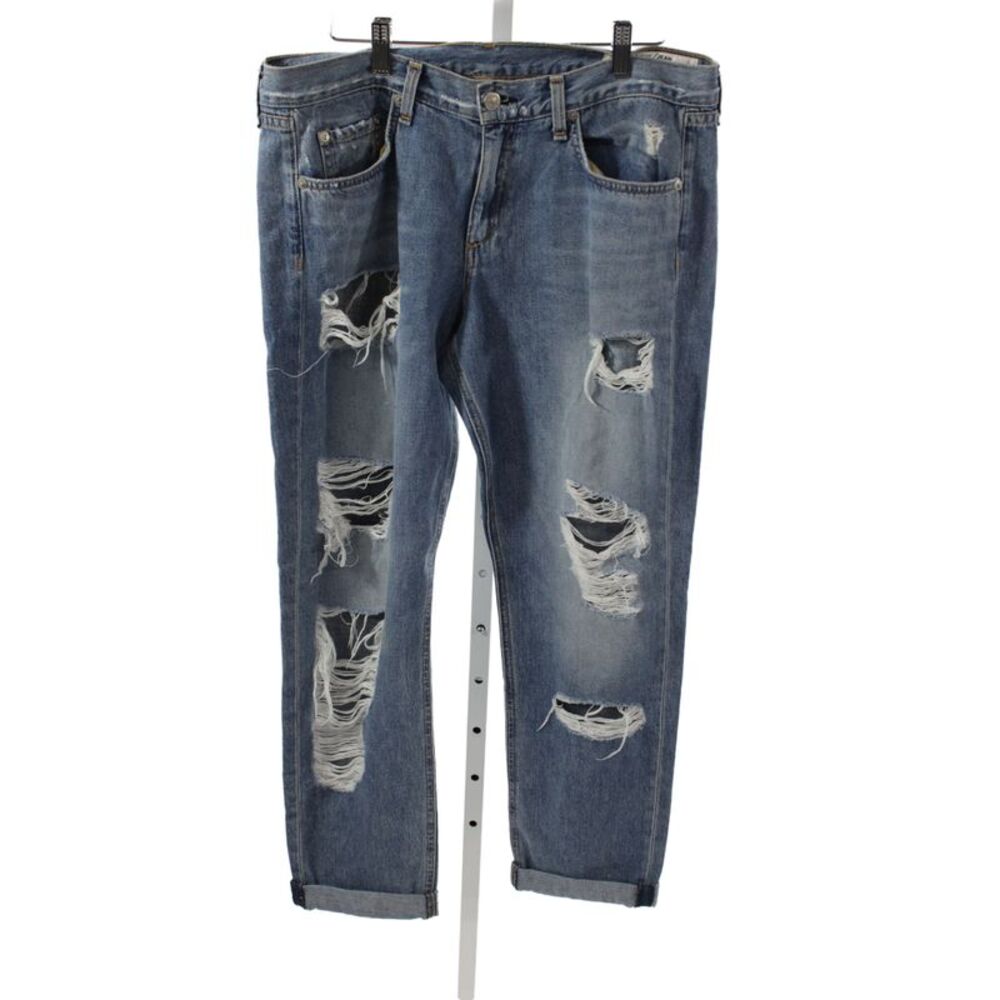 Rag & Bone Jean Womens Boyfriend Jeans Blue High Rise 100% Cotton Size 30